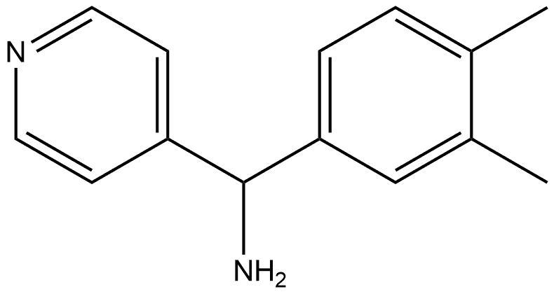 C-(3,4-DIMETHYL-PHENYL)-C-PYRIDIN-4-YL-METHYLAMINE Structure