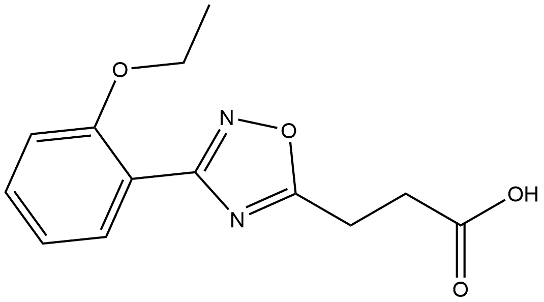 3-(2-Ethoxyphenyl)-1,2,4-oxadiazole-5-propanoic acid Structure