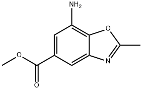 5-BENZOXAZOLECARBOXYLIC ACID, 7-AMINO-2-METHYL-, METHYL ESTER Structure