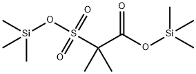 Propanoic acid, 2-methyl-2-[[(trimethylsilyl)oxy]sulfonyl]-, trimethylsilyl ester Struktur