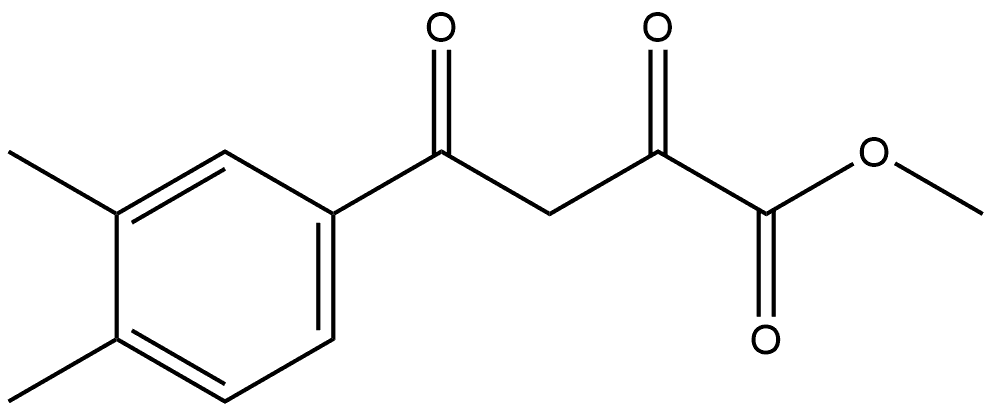 4-(3,4-二甲基苯基)-2,4-二氧代丁酸甲酯, 890591-35-2, 结构式