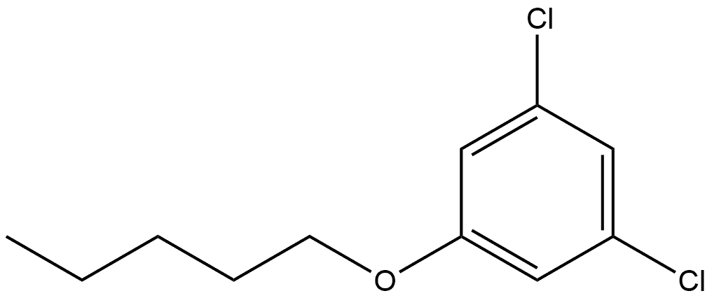 1,3-Dichloro-5-(pentyloxy)benzene 结构式