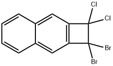 Cyclobuta[b]naphthalene, 1,1-dibromo-2,2-dichloro-1,2-dihydro- Structure