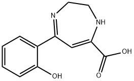 1H-1,4-Diazepine-7-carboxylic acid, 2,3-dihydro-5-(2-hydroxyphenyl)-