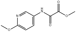Acetic acid, 2-[(6-methoxy-3-pyridinyl)amino]-2-oxo-, methyl ester Struktur