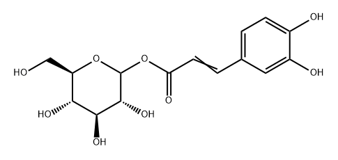 咖啡酰葡萄糖苷, 892501-29-0, 结构式