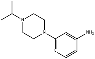 4-Pyridinamine, 2-[4-(1-methylethyl)-1-piperazinyl]- Struktur