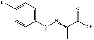 Propanoic acid, 2-[2-(4-bromophenyl)hydrazinylidene]- Structure