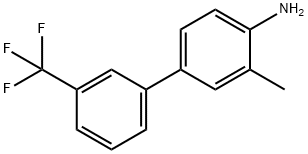 4-Amino-3-methyl-3'-(trifluoromethyl)biphenyl 结构式