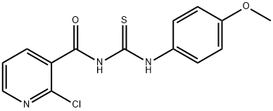 3-Pyridinecarboxamide, 2-chloro-N-[[(4-methoxyphenyl)amino]thioxomethyl]-
