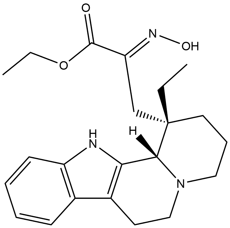 Indolo[2,3-a]quinolizine-1-propanoic acid, 1-ethyl-1,2,3,4,6,7,12,12b-octahydro-α-(hydroxyimino)-, ethyl ester, (αE,1S,12bS)-