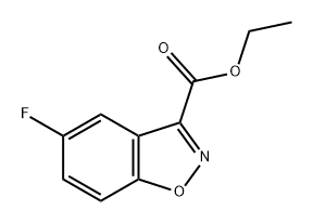 1,2-Benzisoxazole-3-carboxylic acid, 5-fluoro-, ethyl ester Struktur