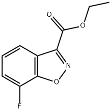 1,2-Benzisoxazole-3-carboxylic acid, 7-fluoro-, ethyl ester Structure