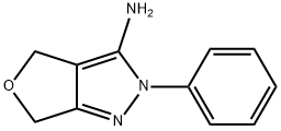 4H-Furo[3,4-c]pyrazol-3-amine, 2,6-dihydro-2-phenyl- Struktur