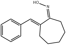 Cycloheptanone, 2-(phenylmethylene)-, oxime, (E,Z)- (9CI) Structure