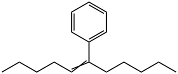 Benzene, (1-pentyl-1-hexen-1-yl)- 化学構造式