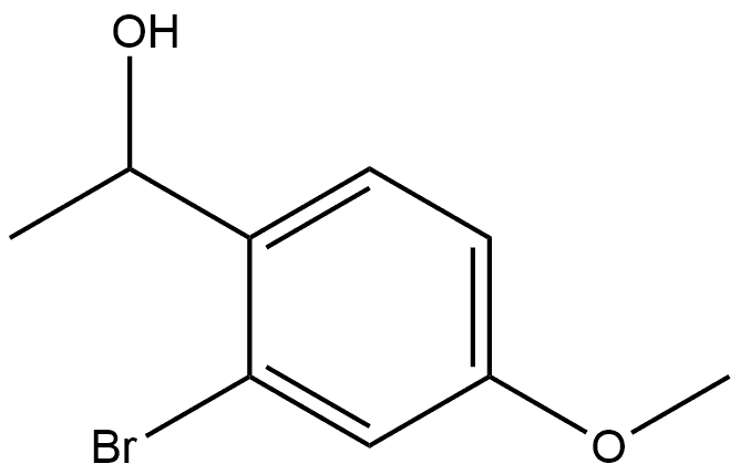 1-(2-溴-4-甲氧基苯基)乙烷-1-醇, 89691-60-1, 结构式