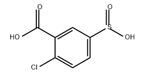 Benzoic acid, 2-chloro-5-sulfino- Struktur