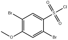 2,5-dibromo-4-methoxybenzene-1-sulfonyl chloride 结构式
