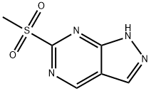 6-(甲基磺酰基)-1H-吡唑并[3,4-D]嘧啶 结构式