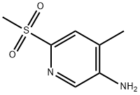 4-Methyl-6-(methylsulfonyl)-3-pyridinamine Struktur