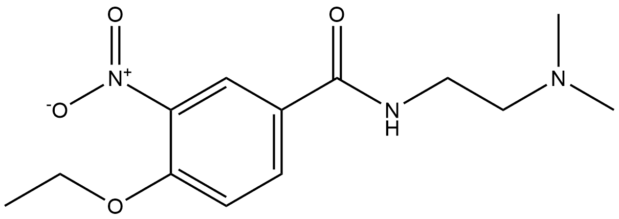 N-(2-(dimethylamino)ethyl)-4-ethoxy-3-nitrobenzamide 结构式