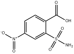 Benzoic acid, 2-(aminosulfonyl)-4-nitro- Structure