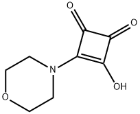 3-Cyclobutene-1,2-dione, 3-hydroxy-4-(4-morpholinyl)- Structure