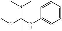 Ethanamine, 1-methoxy-N,N-dimethyl-1-(phenylphosphino)- Structure