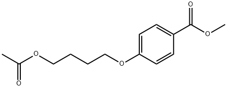 Benzoic acid, 4-[4-(acetyloxy)butoxy]-, methyl ester,89880-75-1,结构式