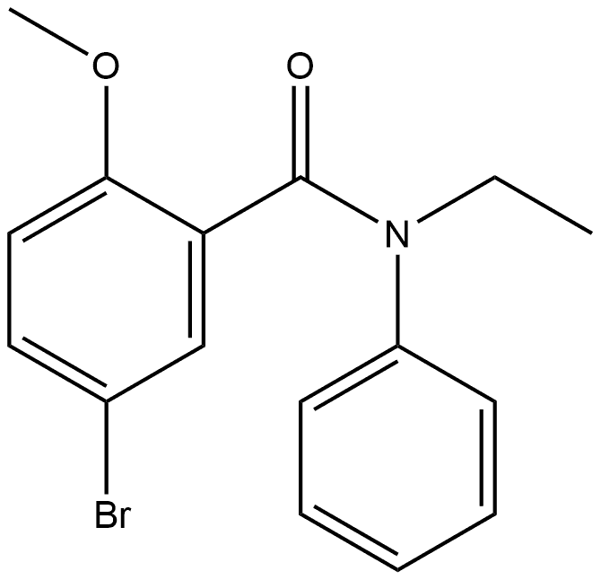 5-Bromo-N-ethyl-2-methoxy-N-phenylbenzamide 结构式