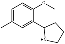 2-(2-methoxy-5-methylphenyl)pyrrolidine Structure