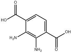 2,3-二氨基对苯二甲酸, 89977-09-3, 结构式