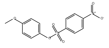 Benzenesulfonic acid, 4-nitro-, 4-methoxyphenyl ester 结构式