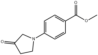 Benzoic acid, 4-(3-oxo-1-pyrrolidinyl)-, methyl ester Struktur