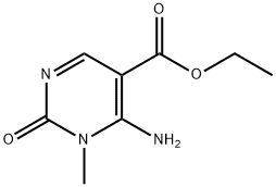 5-Pyrimidinecarboxylic acid, 6-amino-1,2-dihydro-1-methyl-2-oxo-, ethyl ester Structure