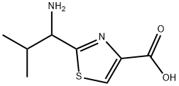 4-Thiazolecarboxylic acid, 2-(1-amino-2-methylpropyl)- 结构式