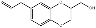 1,?4-?Benzodioxin-?2-?methanol, 2,?3-?dihydro-?7-?(2-?propen-?1-?yl)?- Struktur