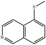 Isoquinoline, 5-(methylthio)- Struktur