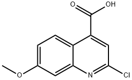 4-Quinolinecarboxylic acid, 2-chloro-7-methoxy- Structure