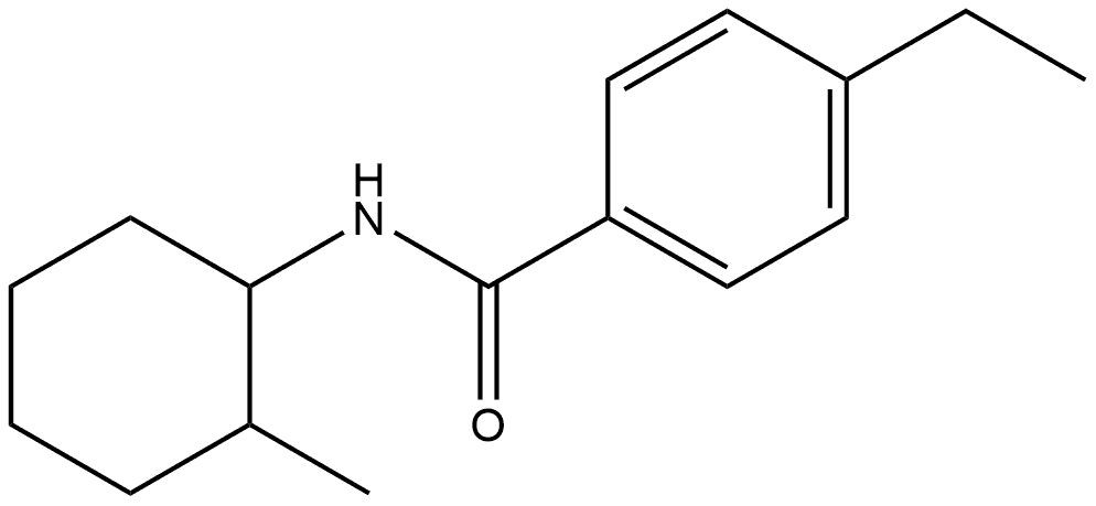 4-Ethyl-N-(2-methylcyclohexyl)benzamide 结构式