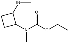 Carbamic acid, N-?methyl-?N-?[2-?(methylamino)?cyclobutyl]?-?, ethyl ester Struktur