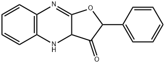 Furo[2,?3-?b]?quinoxalin-?3(2H)?-?one, 3a,?4-?dihydro-?2-?phenyl- (9CI) Struktur