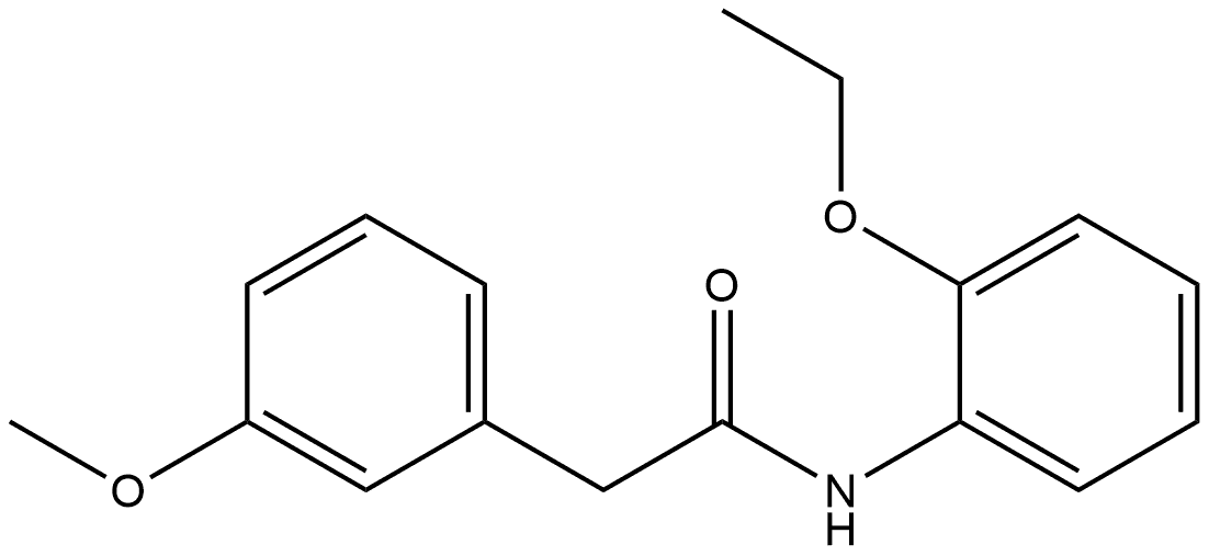 N-(2-Ethoxyphenyl)-3-methoxybenzeneacetamide 结构式