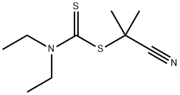 2-氰基-2-丙基二乙基二硫代氨基甲酸酯, 906091-39-2, 结构式