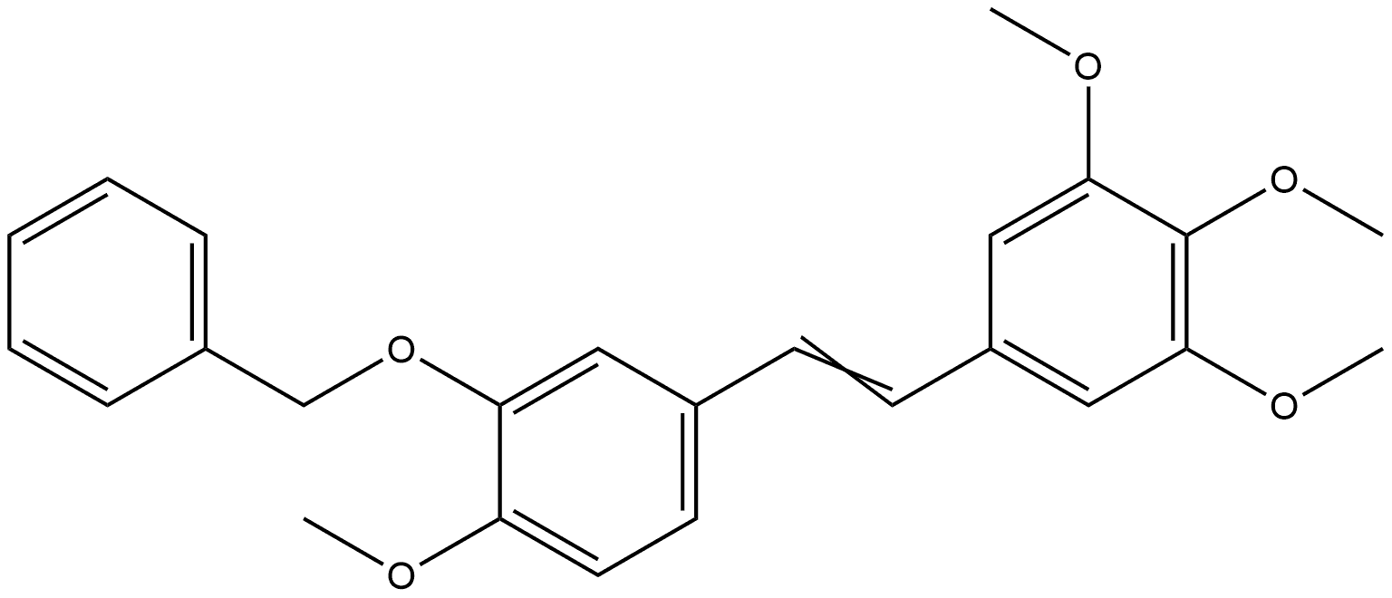 1-Methoxy-2-(phenylmethoxy)-4-[2-(3,4,5-trimethoxyphenyl)ethenyl]benzene Structure