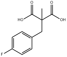 Propanedioic acid, 2-[(4-fluorophenyl)methyl]-2-methyl- Structure