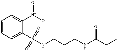 Propanamide, N-[3-[[(2-nitrophenyl)sulfonyl]amino]propyl]- Structure