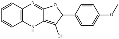 Furo[2,?3-?b]?quinoxalin-?3-?ol, 2,?4-?dihydro-?2-?(4-?methoxyphenyl)?- (9CI) Struktur