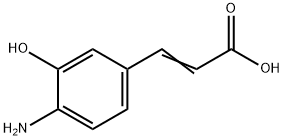 3-(4-amino-3-hydroxyphenyl)prop-2-enoicacid Struktur